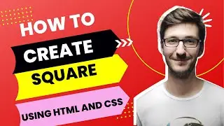 How to create a square using html and css | How to center a div using CSS grid - shapes series #2🔥