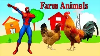 Aprender nomes e sons dos animais da fazenda - Sons de animais engraçados