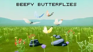 Beefy Butterflies Niagara Flock Asset (Preview)