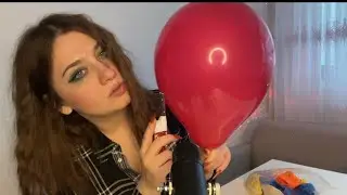 ASMR Popping Balloons With a Lighter And Scissors | Blowing Plastic Bags 🥰🥰🔥🔥