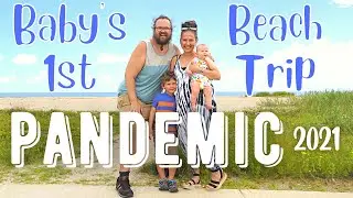 😷TAKING OUR NEWBORN TO BEACH DURING PANDEMIC!🏖️ road trip with newborn, mom of 2, 5 month old baby