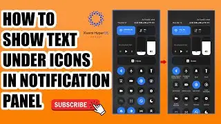 How to show text under notification panel in Hyper-OS | 2024 | HancyShah