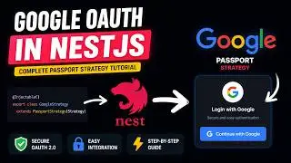 Google OAuth in NestJS: Complete Passport Strategy Tutorial | Login with Google