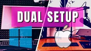 Desk Setup for Programming on PC and Mac