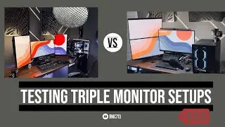 Trying Out Different Triple Monitor Layouts
