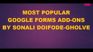 Top 10 Google Forms add on | Google Forms Add-ons for teachers |Google Forms