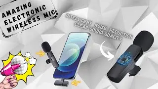 Best Budget Electronic wireless Mic🤯    #video #wirelessmic #technology #viral