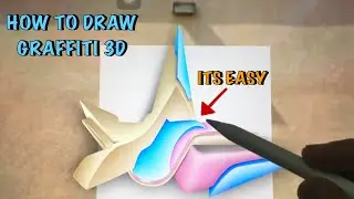 How TO Draw Graffiti with Procreate - 3D Letter A