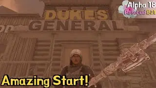 THE DUKE STOLE MY STUFF! Starting the Stealth Build | 7 Days to Die - Rosebud series | Alpha 18
