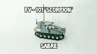 LEGO инструкция на лёгкий английский танк FV - 101 