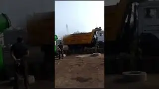 Dust Suppression System at Coal Mines gate to minimise flying dust due to truck movements