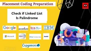 Check if Linked List Is Palindrome | Placement Coding Questions on Python | Placement Preparation