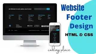 How To Make Animated Website Footer Design Using HTML & CSS