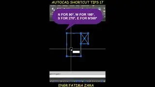 Shortcut Rotate Angle in AutoCAD #shorts