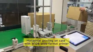 Horizontal printing on case with W108 wide-format printer