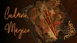 Tour pelo meu ✨Caderno Mágico✨ - Caderno feito à mão | Marina Araújo