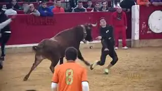 Hazardous Bull Fight Accidents Compilation Lucky and Funny People Fail Video Clips