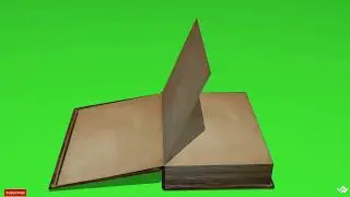 Book flipping animation green screen effect | Animated book opening.