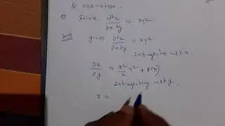Solution of Partial differential equations by direct integration method