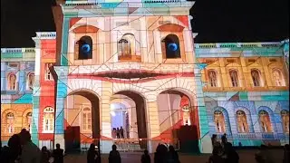 Magical Talking Museum! Amazing 3D Projection Mapping! Singapore Halloween Night !