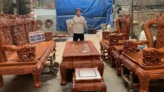 Đồ Gỗ Thảo Duy | Bộ Minh Quốc Voi Gỗ Hương Đá Hàng Siêu Vip - Hàng Trả Khách
