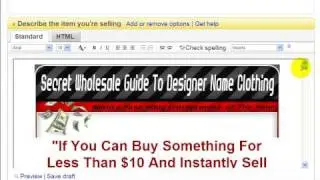 eBay Video 29a of 34: Watch me list an ebook using an eBay Classified Ad -Part1