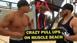 Dangerous Pull Ups. Giant Calisthenics guy Ike Catcher