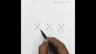 easy girl drawing with letter 'XXX' #art #drawing #shorts