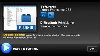 Como instalar plugins & filtros en Adobe Photoshop CS4 & CS5 (Filtro Extraer)