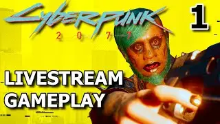 CYBERPUNK 2077 FIRST PLAYTHROUGH (audio bug) - Session 1