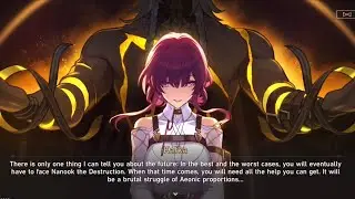 Kafka give the truths, destiny, xianzhou, elio, aeons & stellaron to Trailblazer HONKAI STAR RAIL