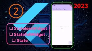Flutter / New App PJ / #2 / runApp() / Widget Stateless & Stateful & State / Beginner