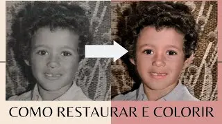 Como RESTAURAR e COLORIR FOTO ANTIGA de modo fácil e gratuito