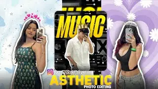 Instagram Trending Aesthetic Photo Editing Tutorial | Aesthetic Background Photo Editing Picsart🔥