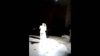 Bride and groom dance