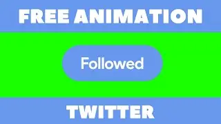 [FREE] Twitter Follow Animation - Edit in ANY Software!