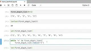 Benford's law example using loan data