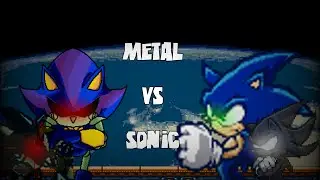 Metal Sonic Vs Sonic (Rivals of Aether Modded Gameplay)