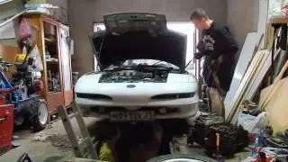 Ford Probe 2: Как установить АКПП в гараже с ямой не имея лебедки?