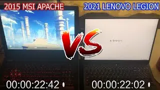 Lenovo Legion 5 (2021) vs MSI Apache (2015) loading Genshin