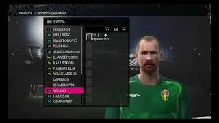 statistiche dei giocatori della svezia su pro evolution soccer 2010