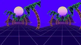 Stereoscopic Vaporwave/Retrowave