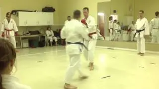 Men's Black & Brown Belt Kumite | Victoria Karate vs Fort Garry Shotokan | IDSL Feb 2013