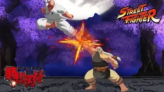 Doppo Orochi vs Gouken - Street Fighter X Baki the Grappler l Anime X Fighting Games