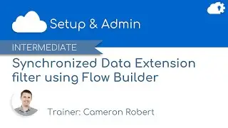 Synchronized Data Extension Filter using Flow Builder in Salesforce Marketing Cloud