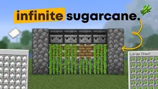 The EASIEST Sugarcane Farm in Minecraft 1.21.6 (JAVA)