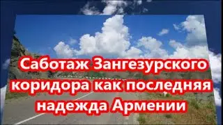 Саботаж Зангезурского коридора как последняя надежда Армении