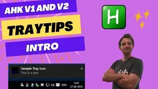 AutoHotkey - Intro to TrayTips in Version 1 and 2