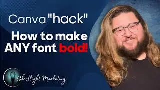 Canva HACK | Make ANY Font Bold | Simple Trick
