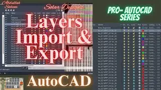 Import and Export layers in AutoCad for fast working | Importing and Exporting AutoCAD Layer#autocad